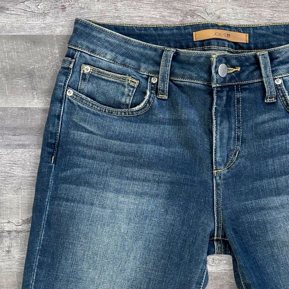 Joes The Icon Skinny Ankle Jean Womens 27 (30X28) Mid Rise Split Hem Embellished - Picture 2 of 6